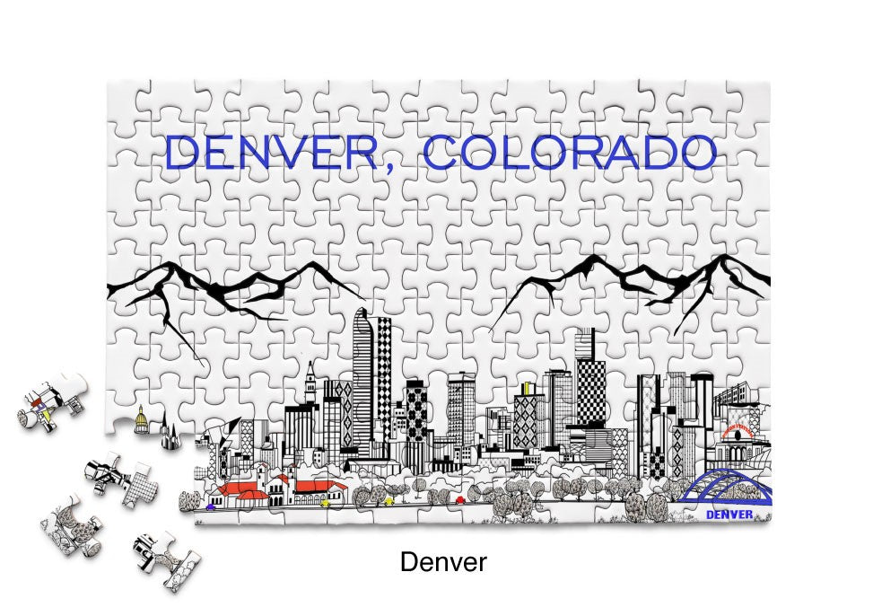 Denver Skyline Mini Puzzle