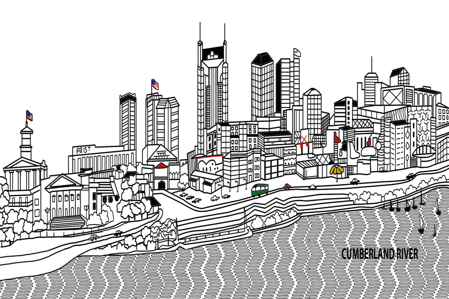 Nashville Skyline Mini Puzzle