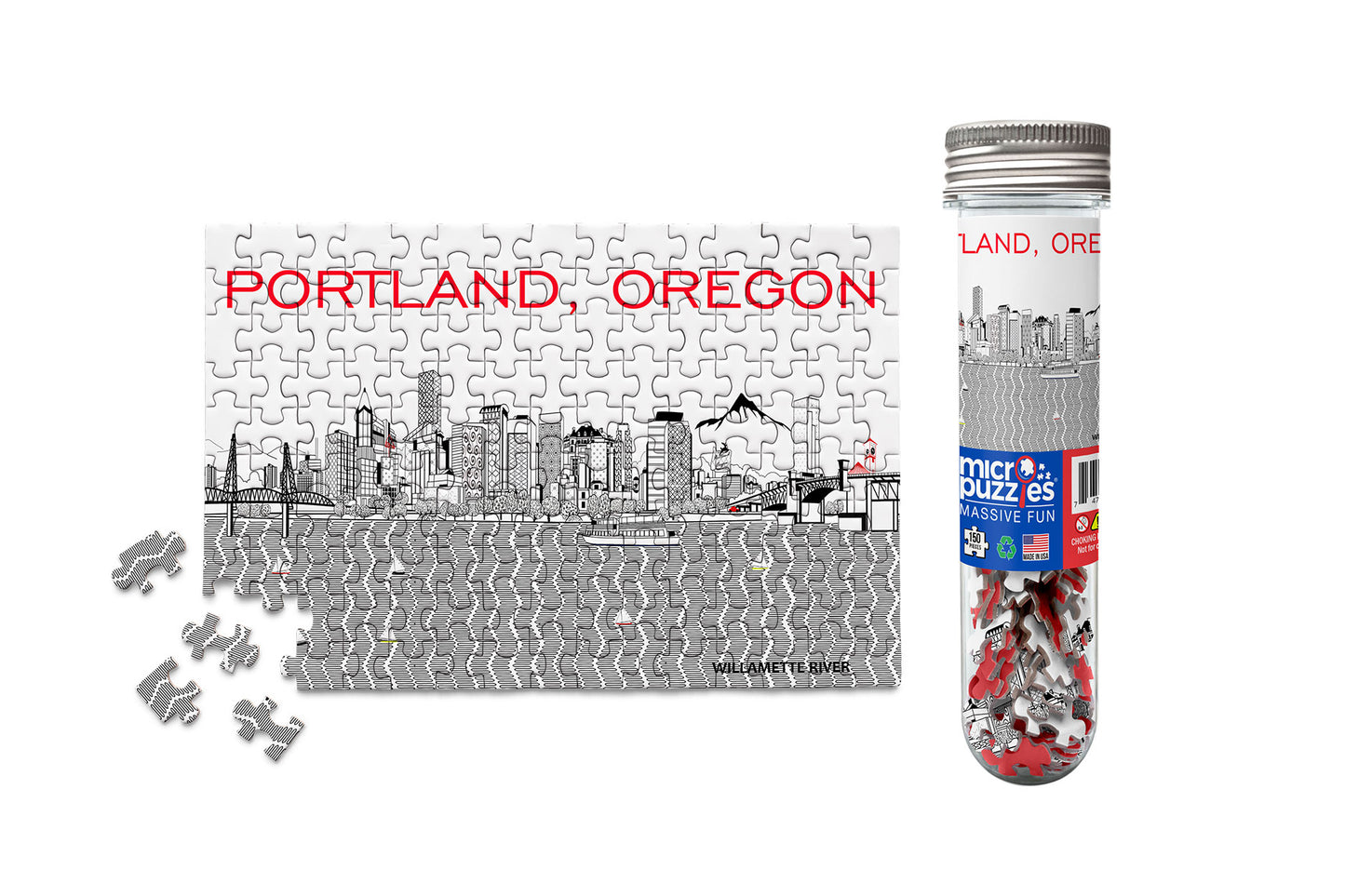 Portland Skyline Mini Puzzle