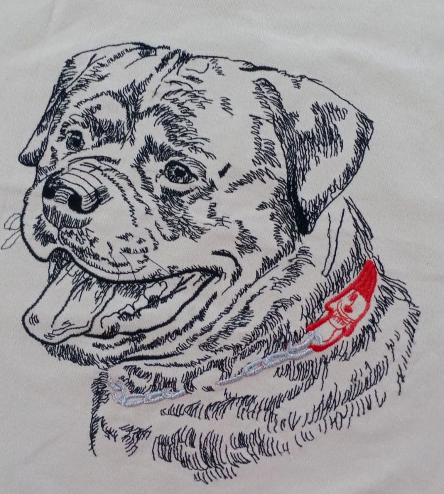 ROTTWEILER PORTRAIT DOG PILLOW