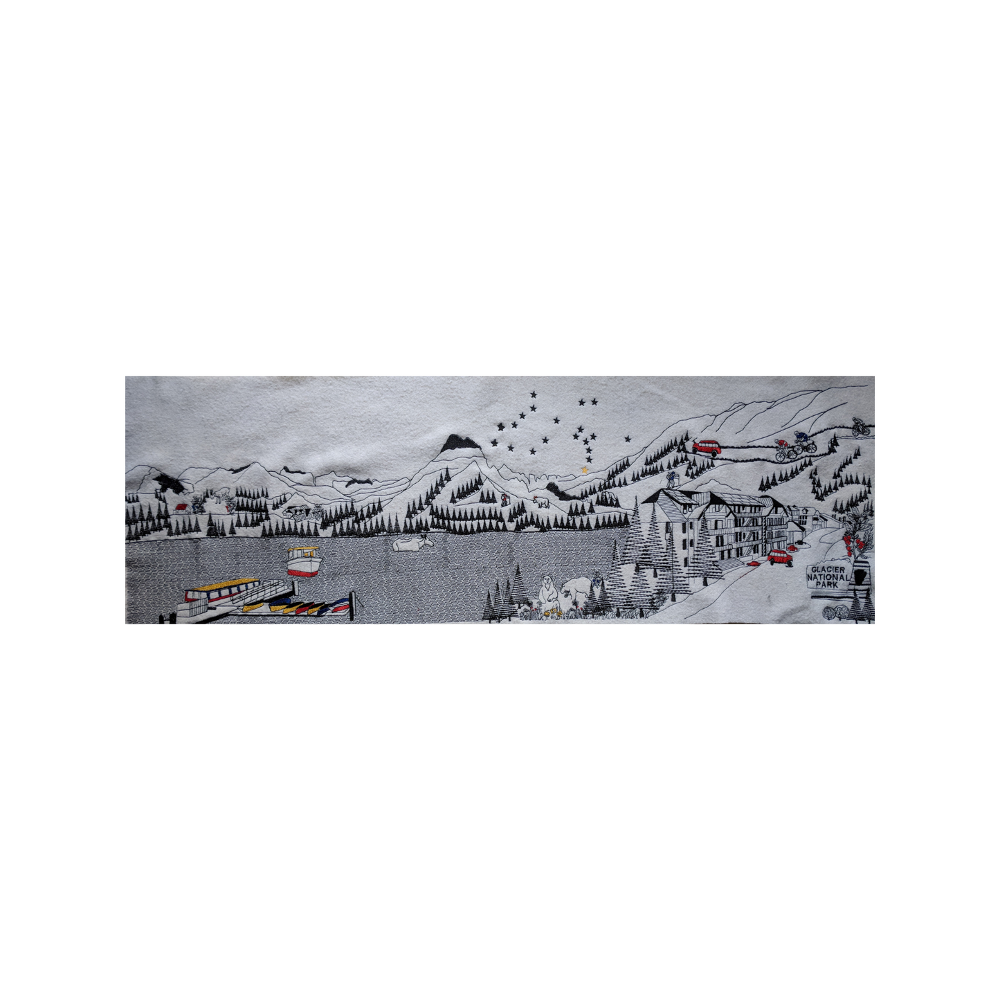 Glacier National Park Pillow