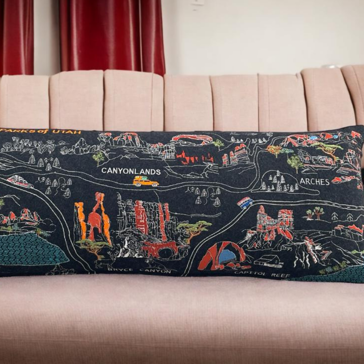 UTAH NATIONAL PARKS PILLOW
