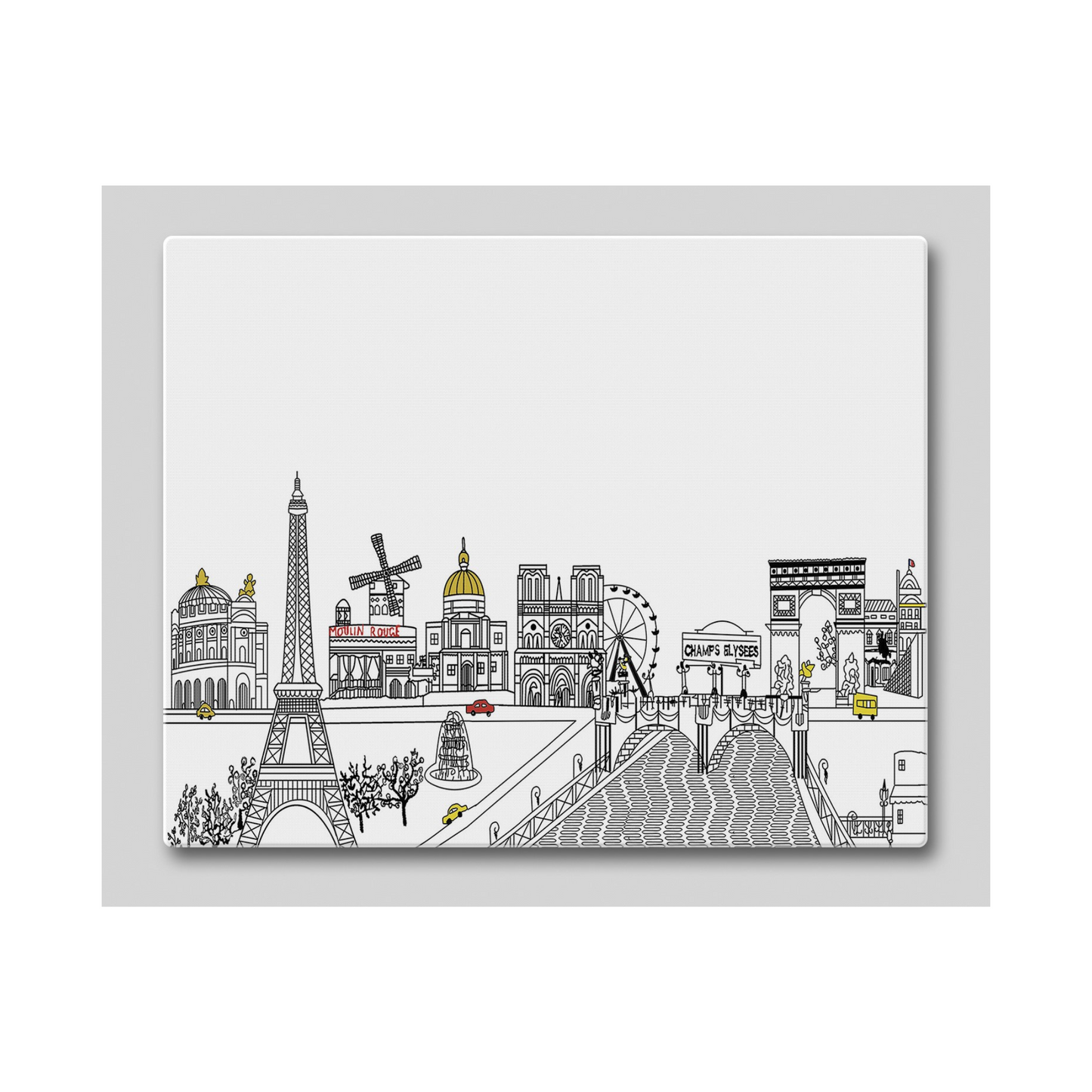 Paris Cutting Board/Counter Saver