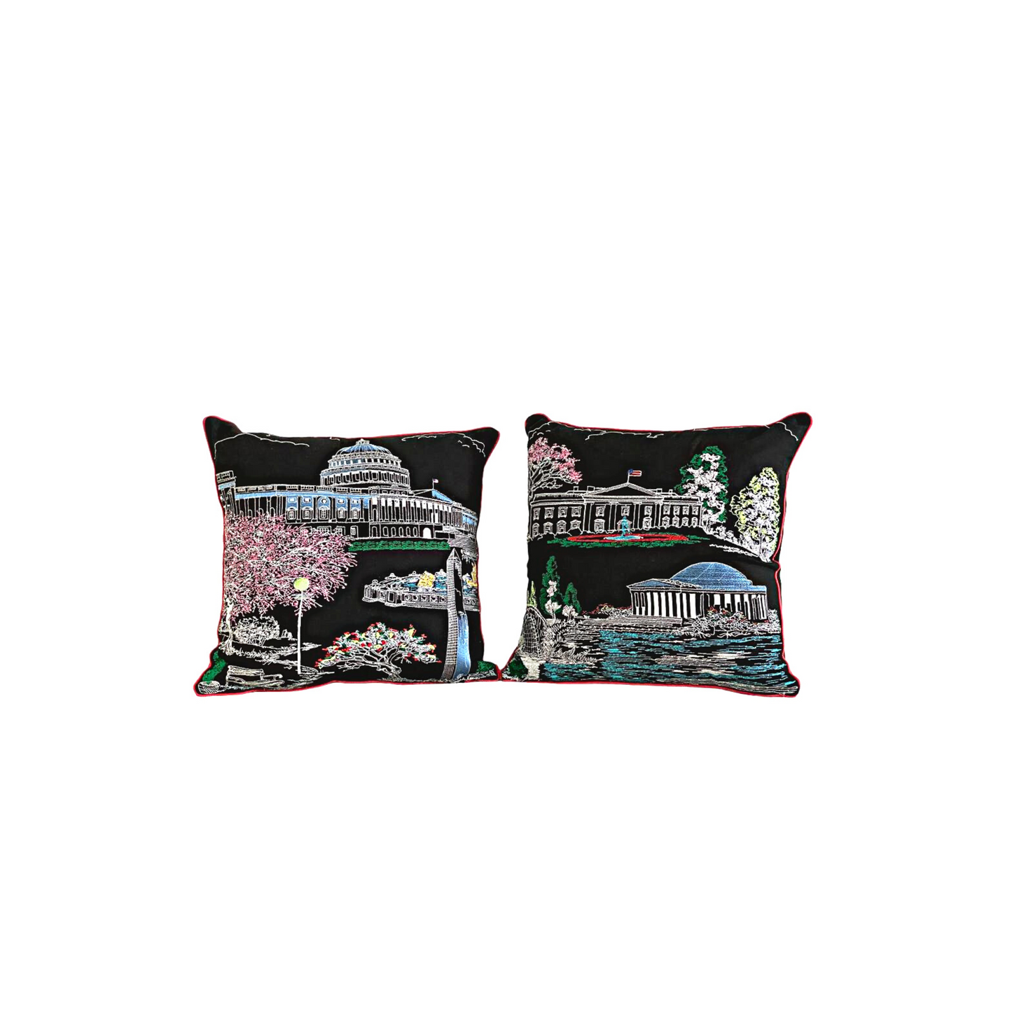 Washington, DC Embroidered City Artistry Pillow Set