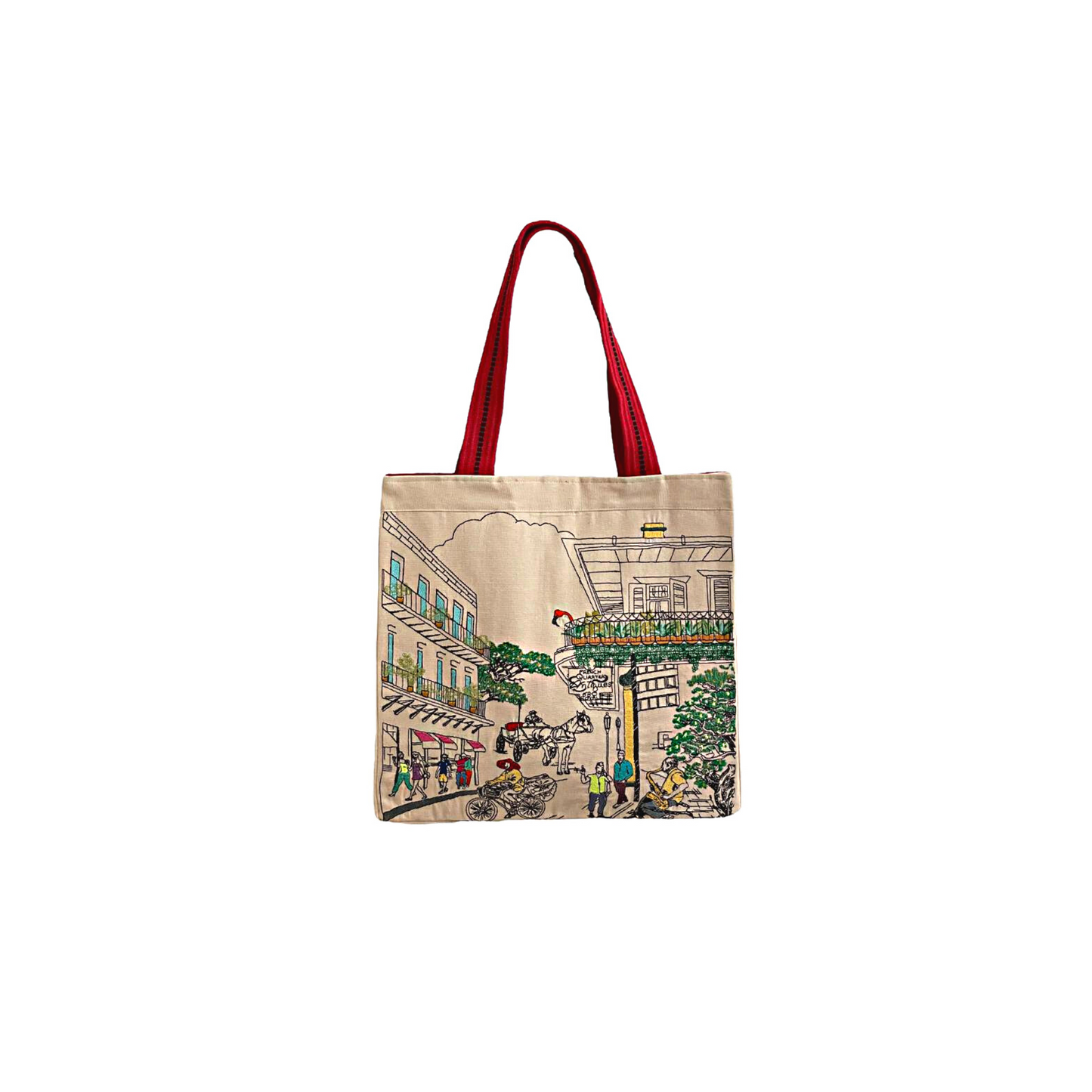 Embroidered City Artistry New Orleans Tote Bag