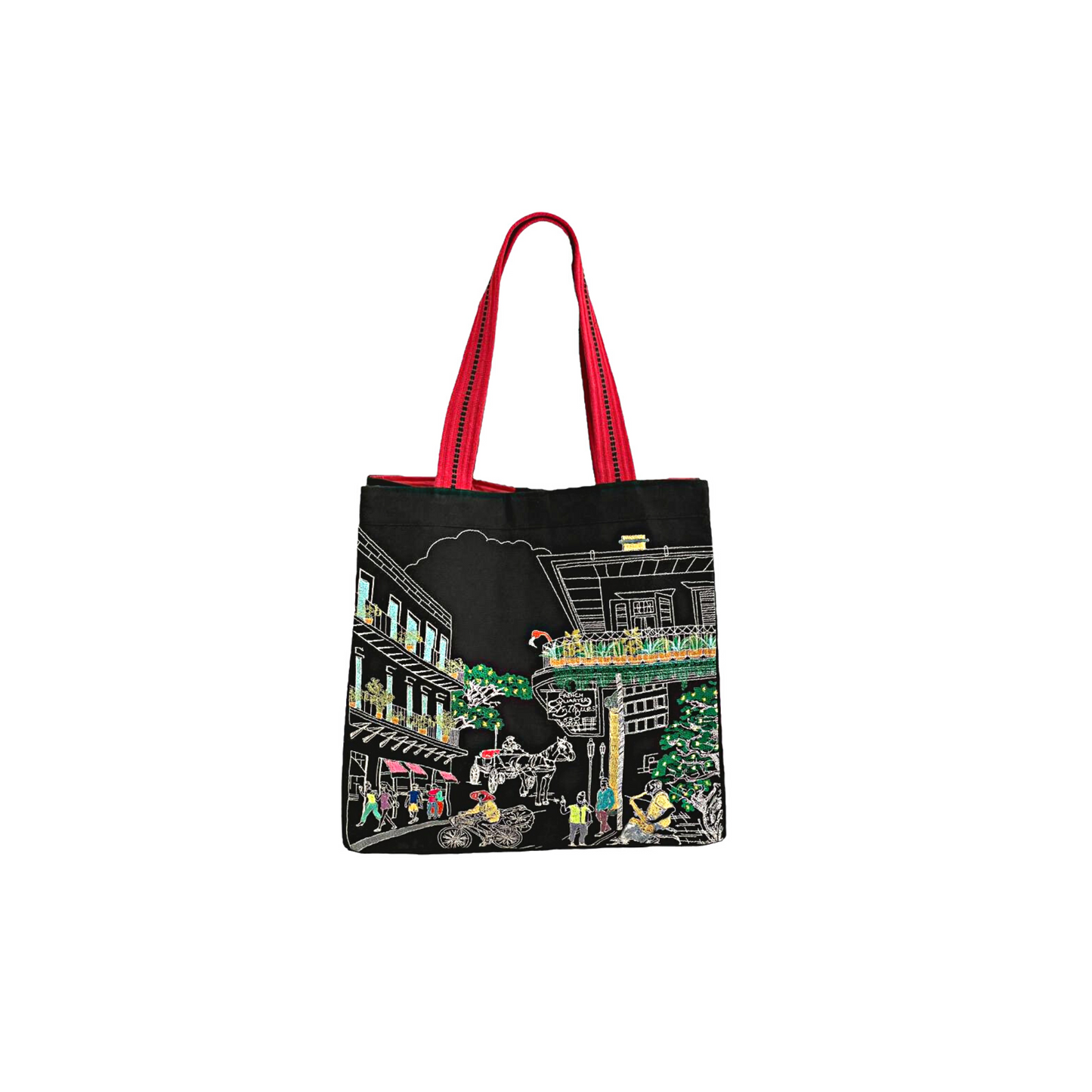 Embroidered City Artistry New Orleans Tote Bag