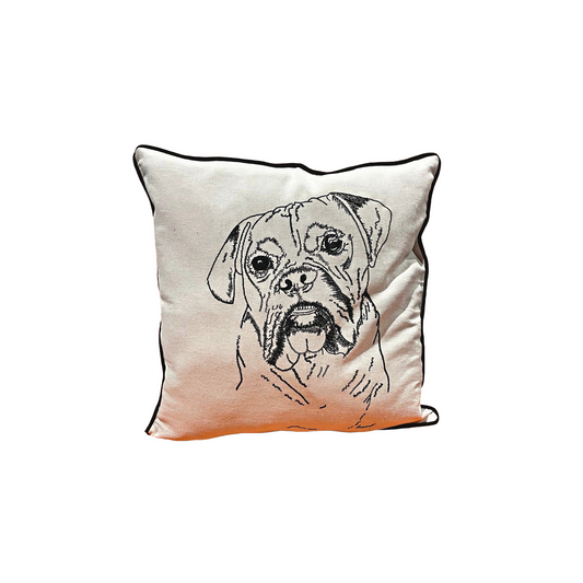 BOXER DOG PILLOW