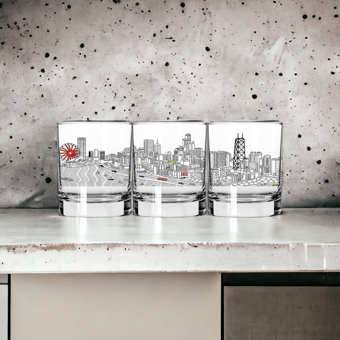 Chicago Rocks Glasses