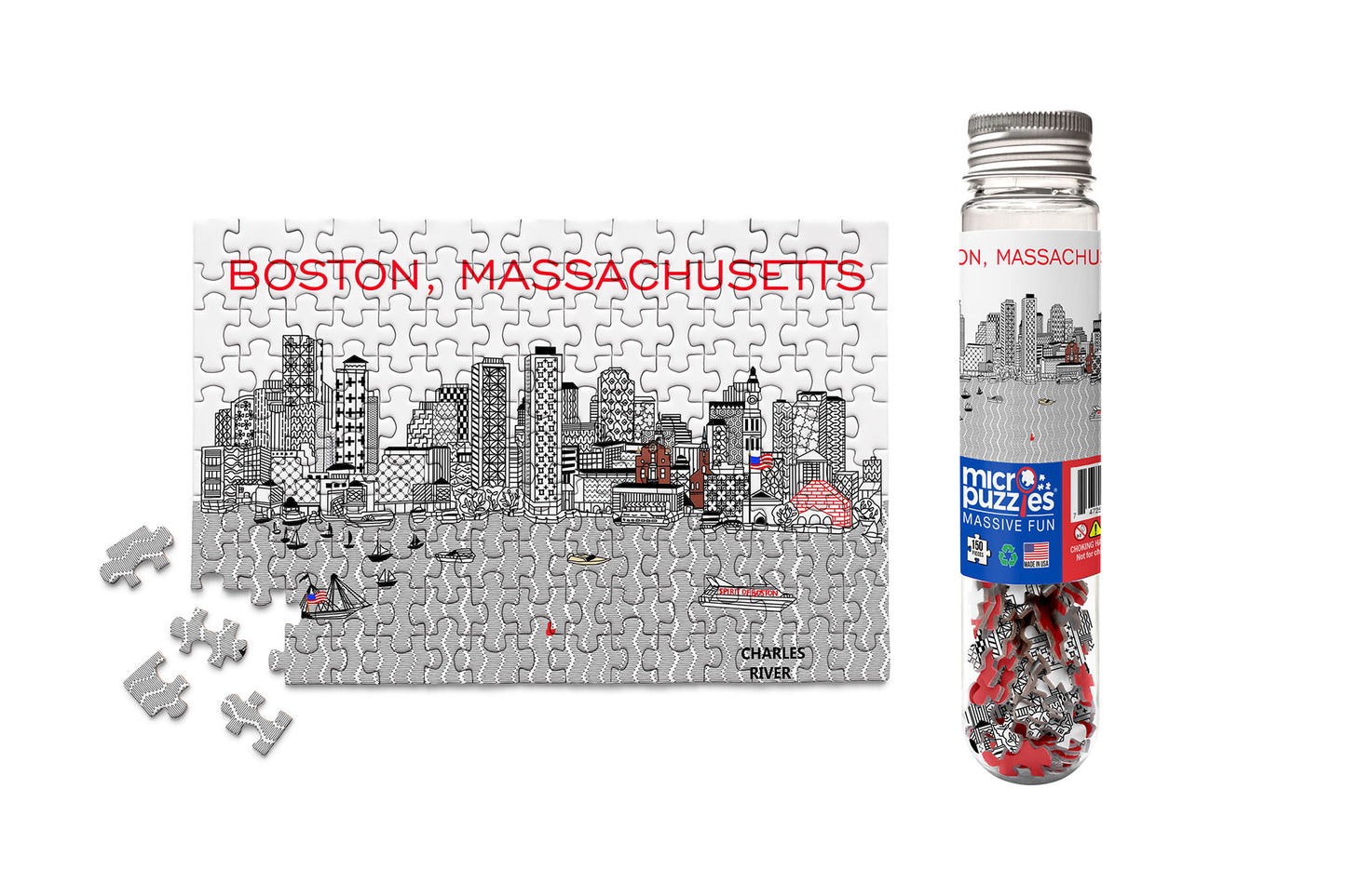 Boston Skyline Mini Puzzle