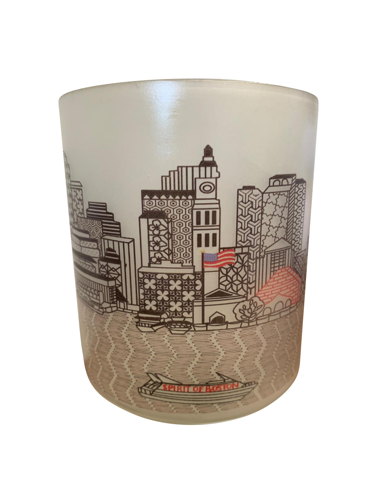 Boston Skyline Glass Votive