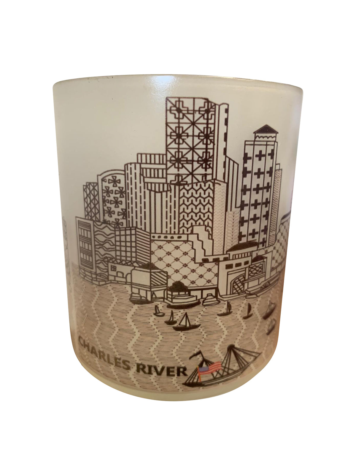 Boston Skyline Glass Votive