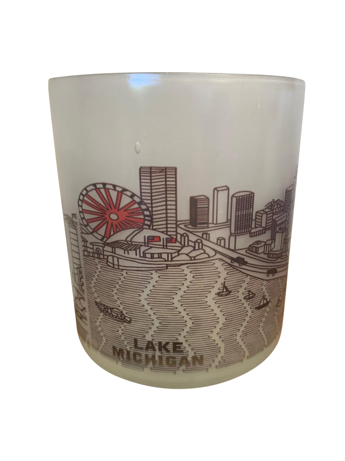 Chicago Skyline Glass Votive