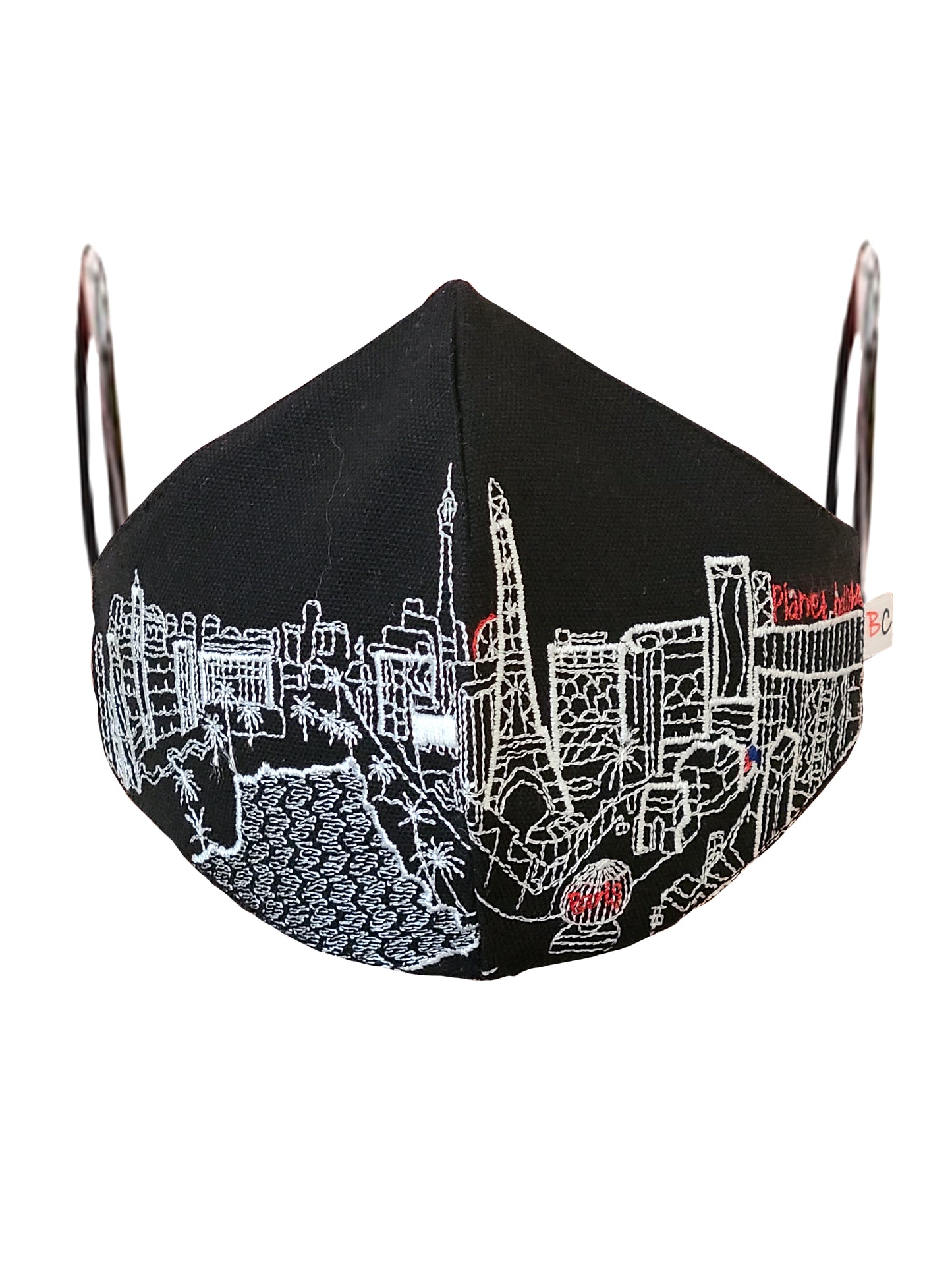 LAS VEGAS EMBROIDERED SKYLINE FACE MASK