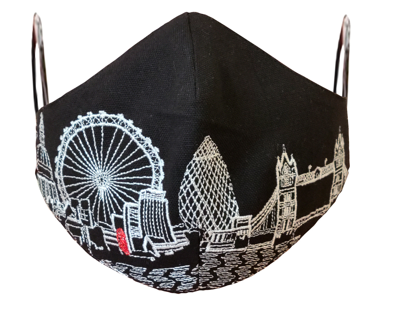 LONDON EMBROIDERED SKYLINE FACE MASK