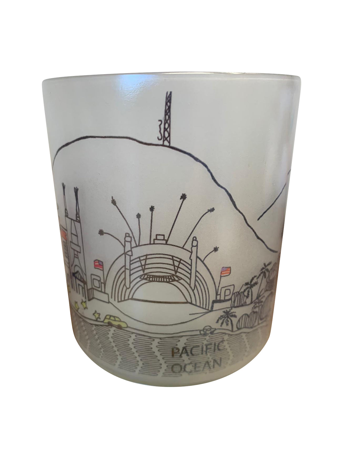 Los Angeles Skyline Glass Votive