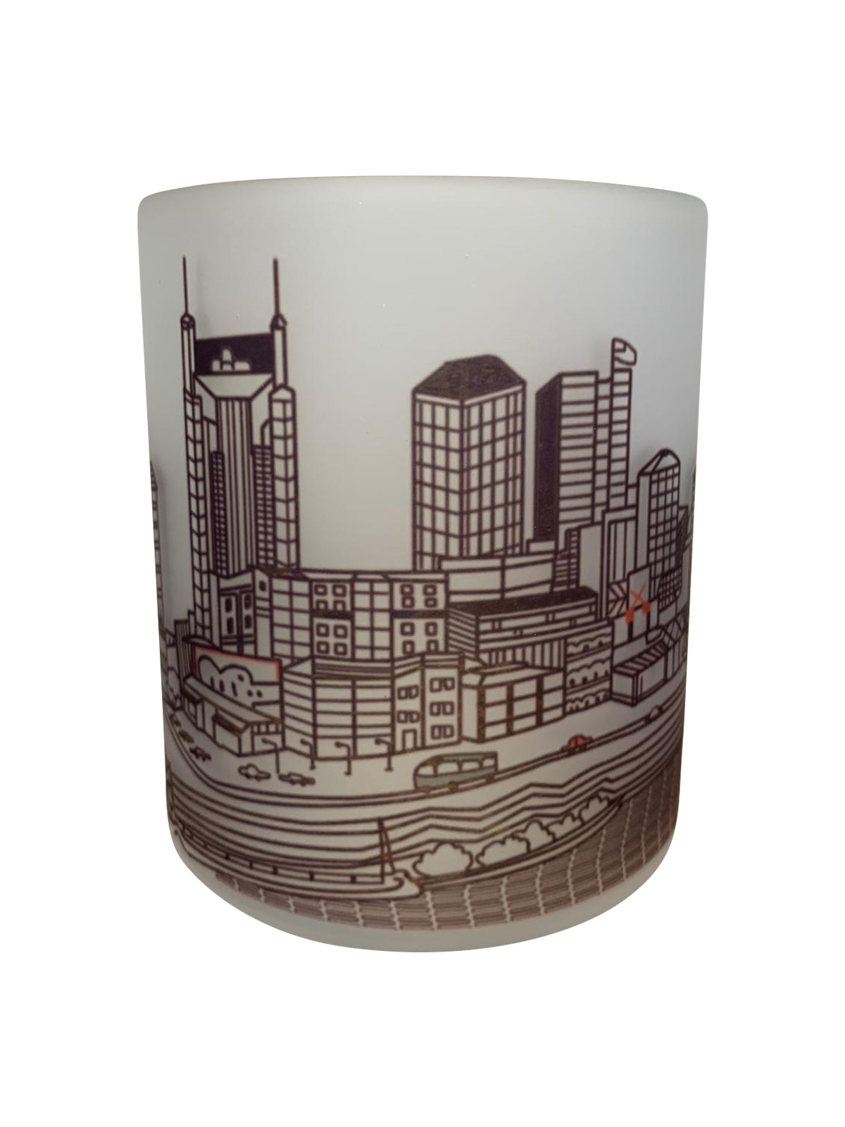 Nashville Skyline Glass Votive