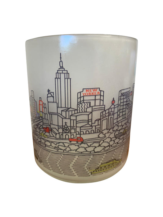 New York City Skyline Glass Votive