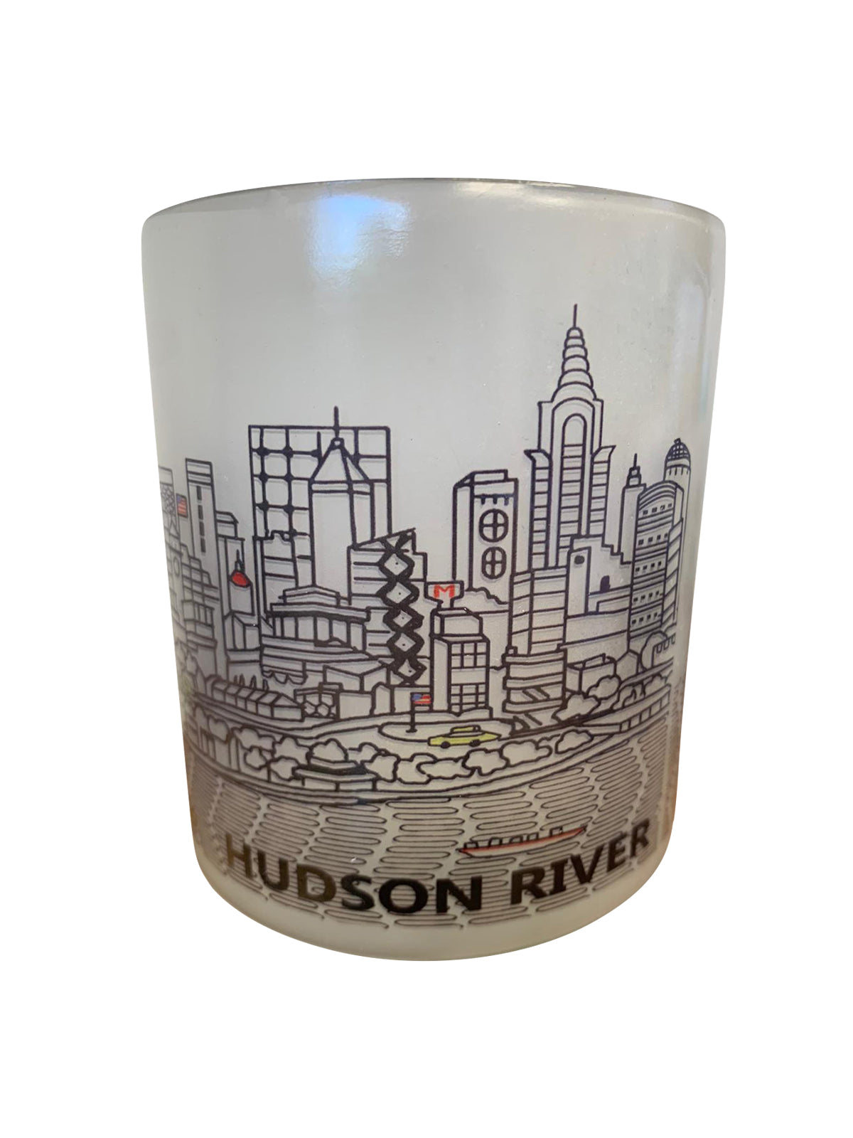 New York City Skyline Glass Votive