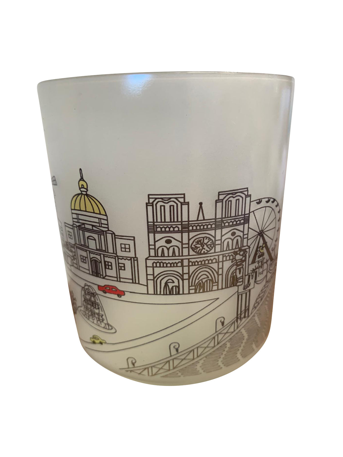 Paris Skyline Glass Votive