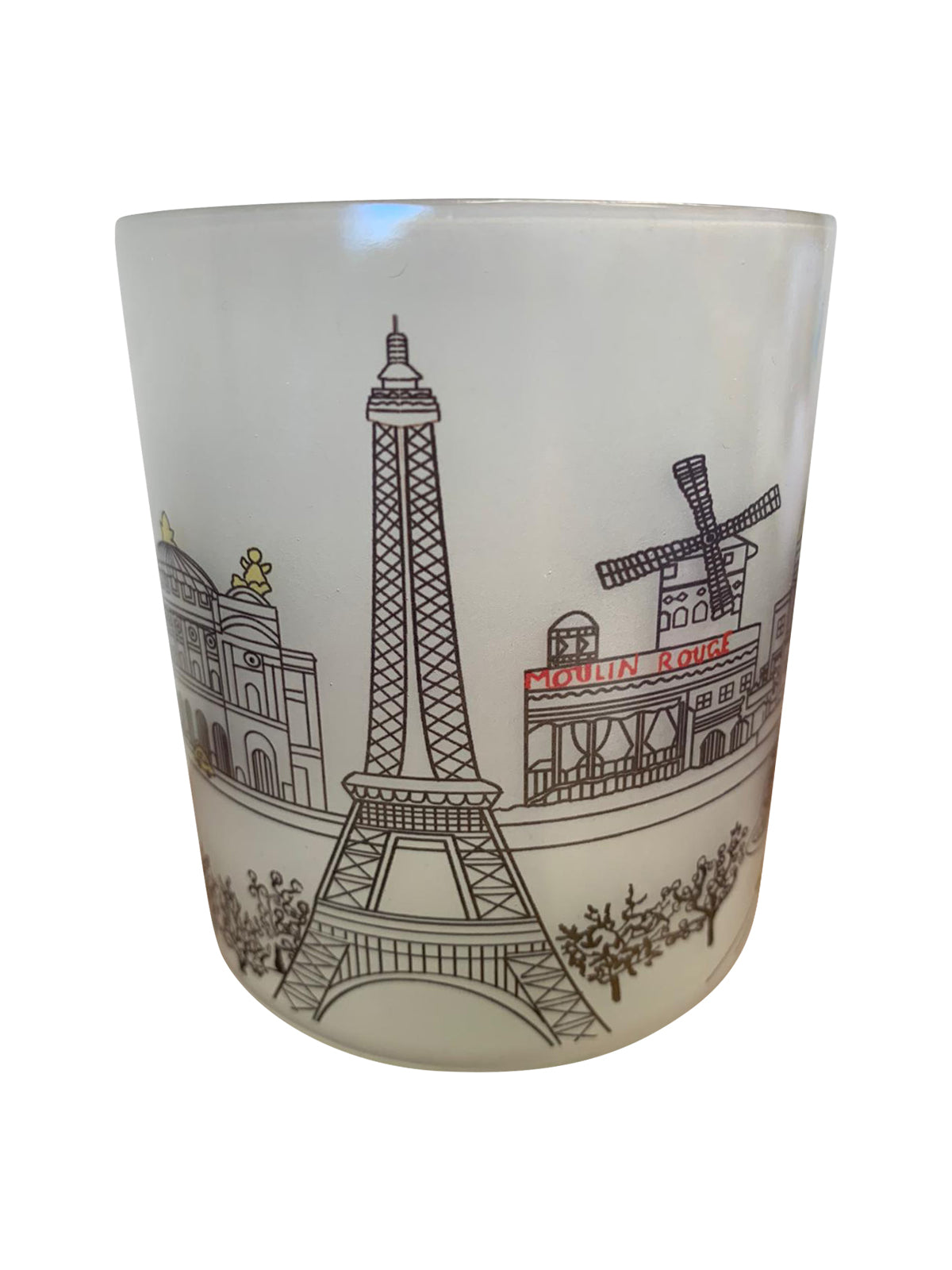 Paris Skyline Glass Votive