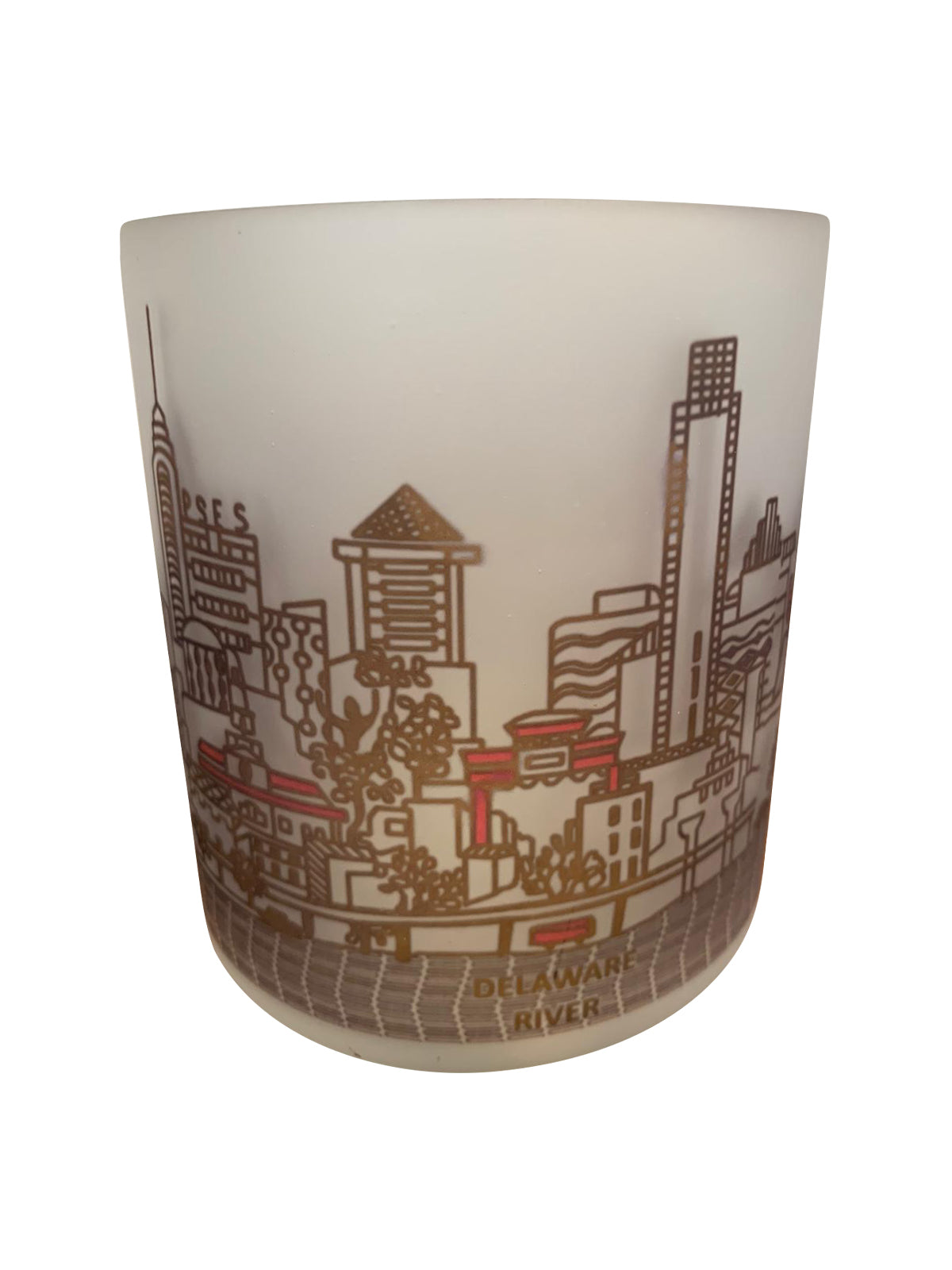 Philadelphia Skyline Glass Votive