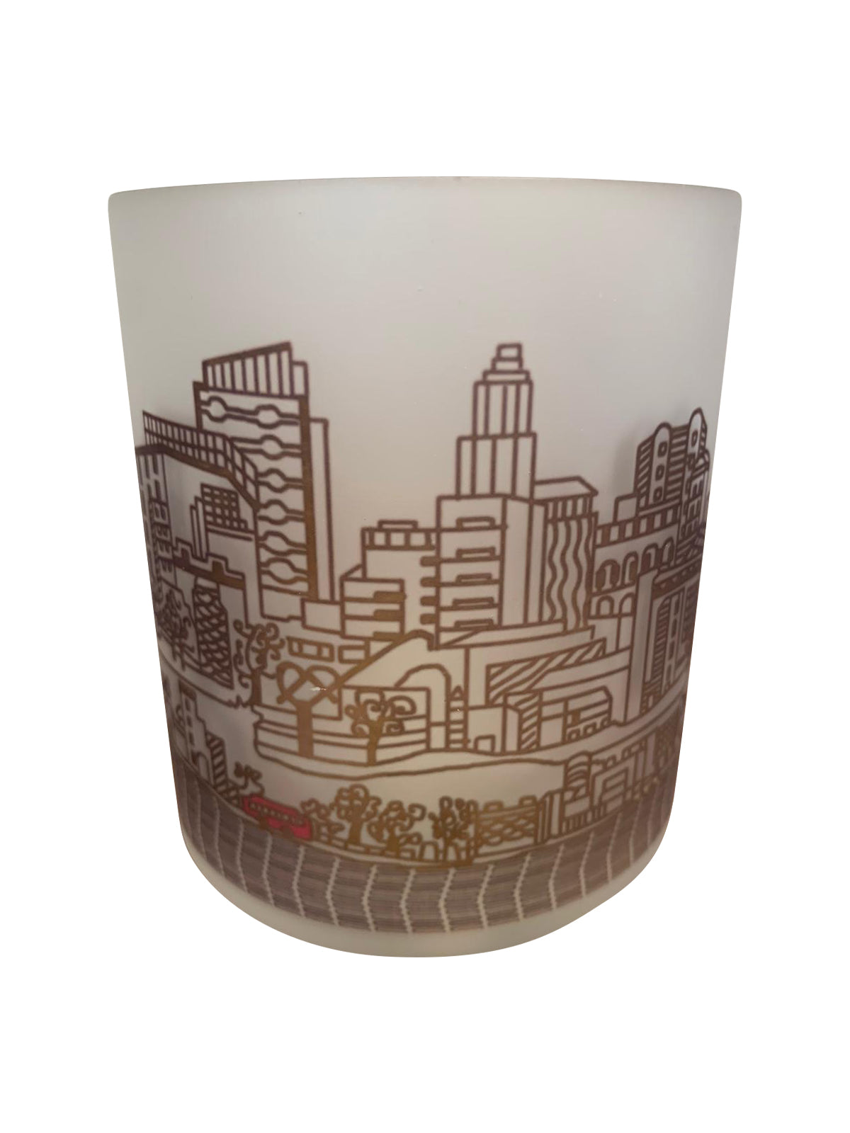 Philadelphia Skyline Glass Votive