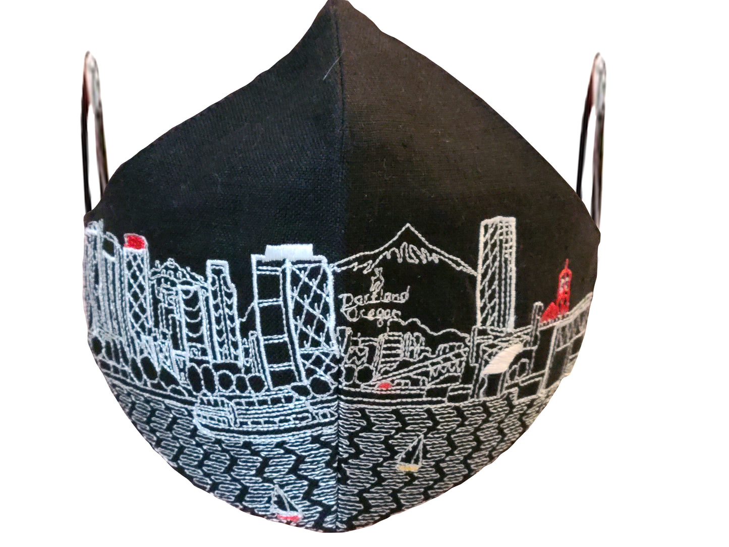 PORTLAND EMBROIDERED SKYLINE FACE MASK