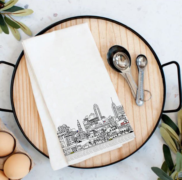 Philadelphia Printed Four Sack Tea Towels