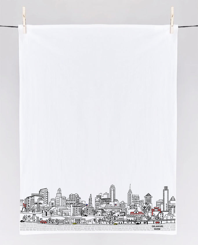 Philadelphia Printed Flour Sack Tea Towels