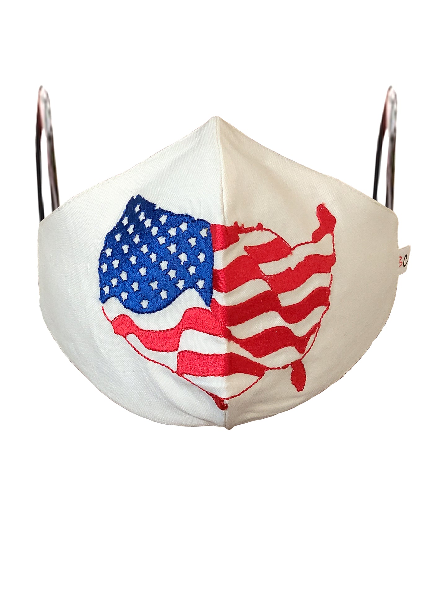 WE LUV USA EMBROIDERED FACE MASK