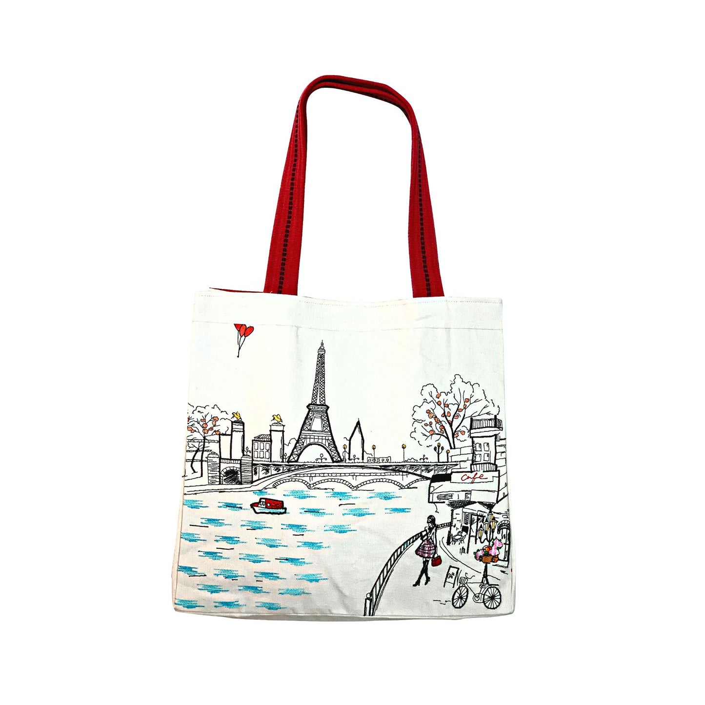 Embroidered City Artistry Collection Tote - Paris