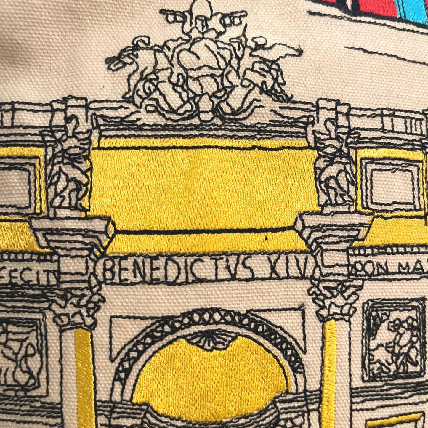 Embroidered City Artistry Collection Rome Pillow Set
