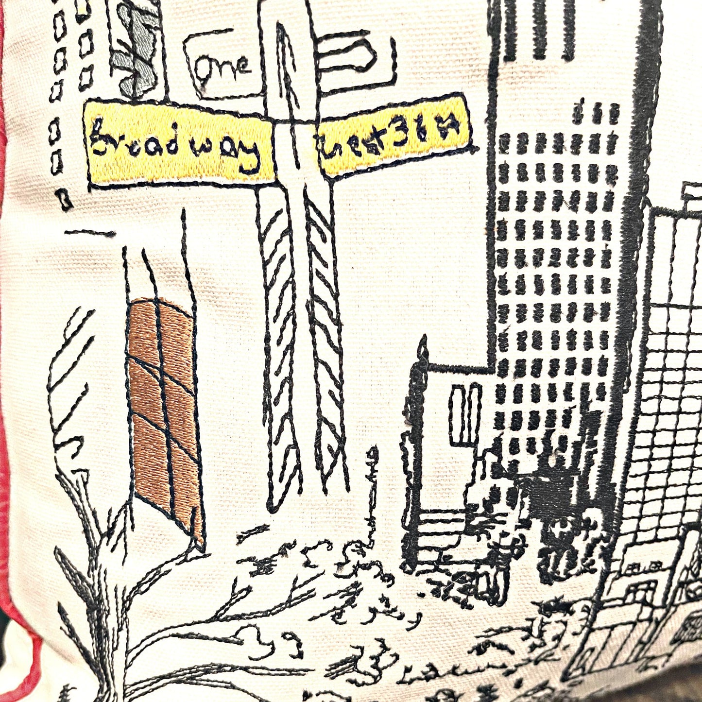 Embroidered City Artistry - New York City Pillow Set