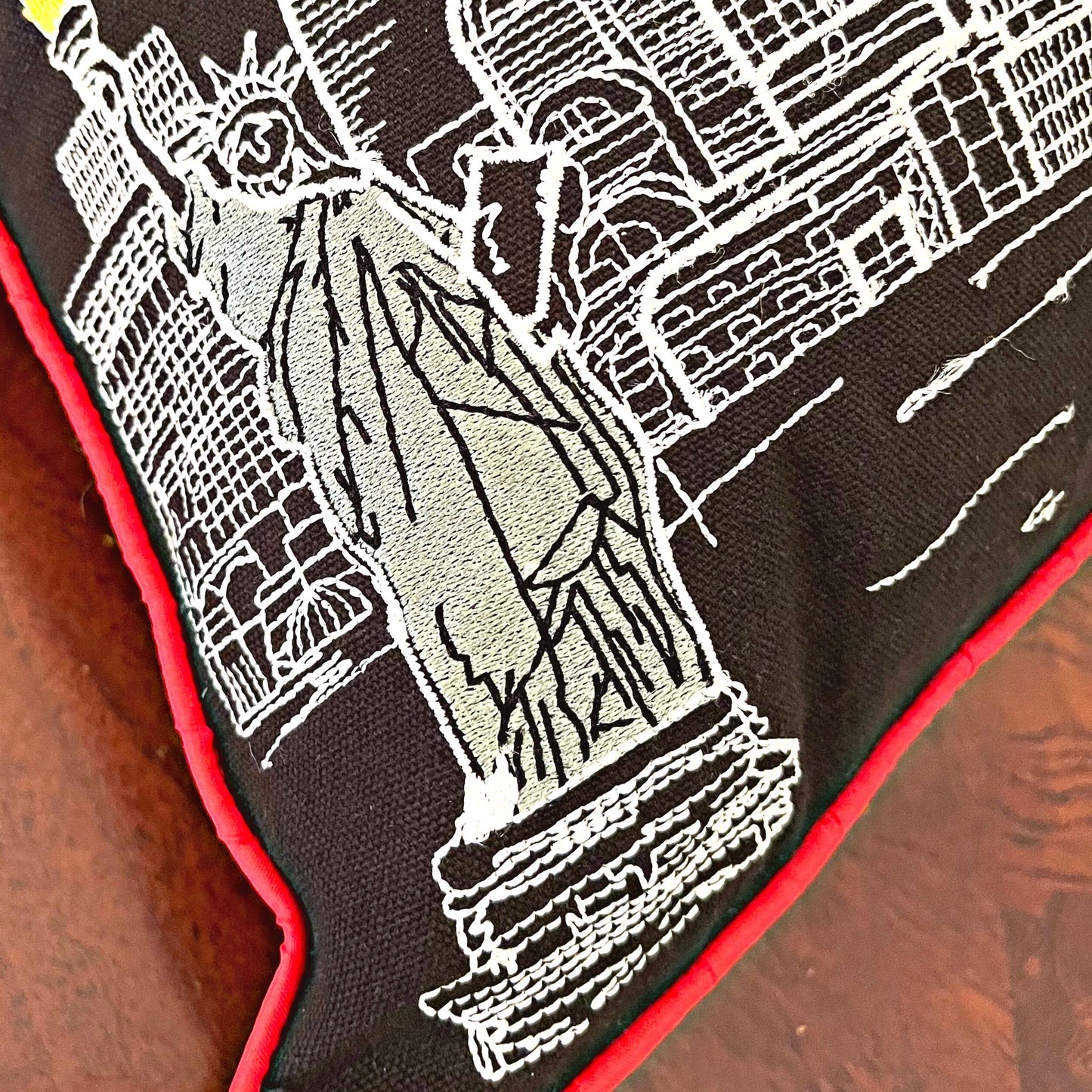 Embroidered City Artistry - New York City Pillow Set