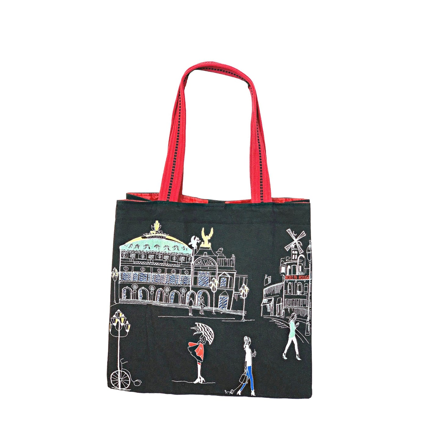 Embroidered City Artistry Collection Tote - Paris