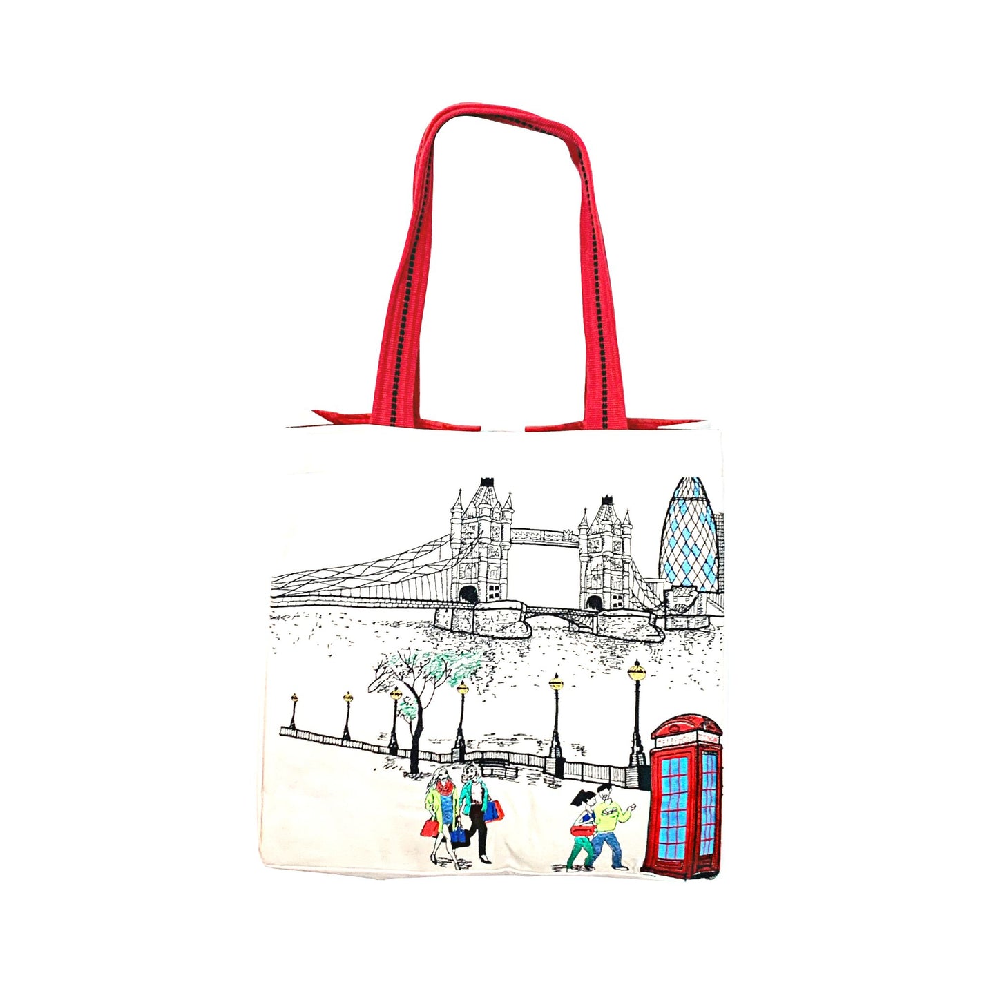 Embroidered City Artistry Collection Tote Bag - London