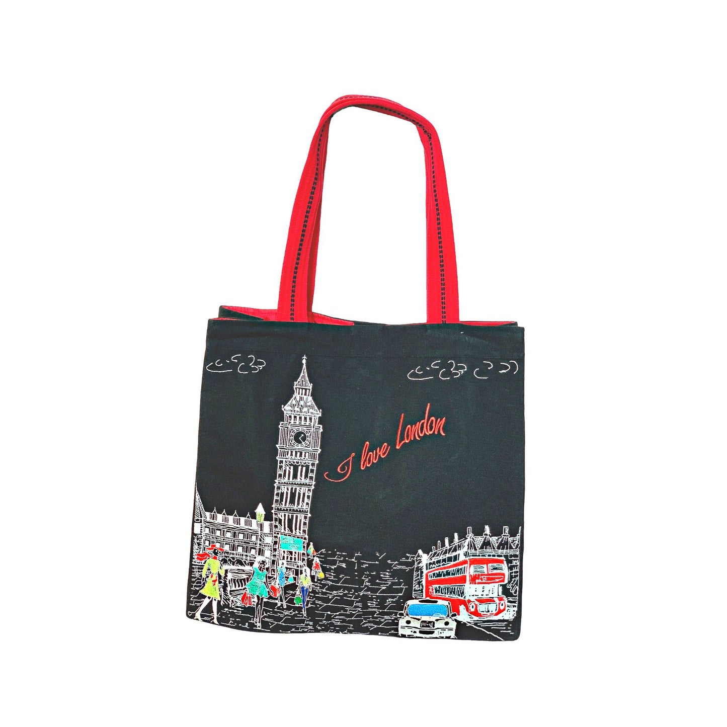 Embroidered City Artistry Collection Tote Bag - London