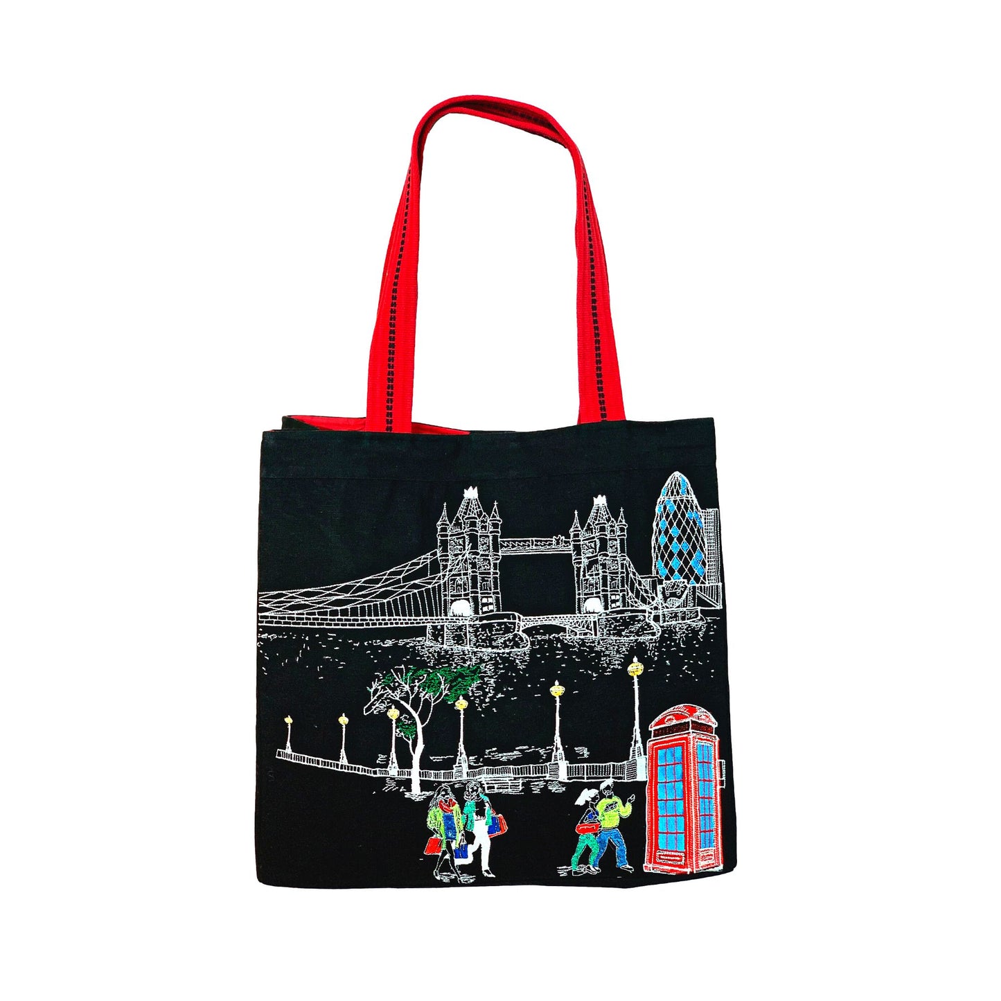 Embroidered City Artistry Collection Tote Bag - London