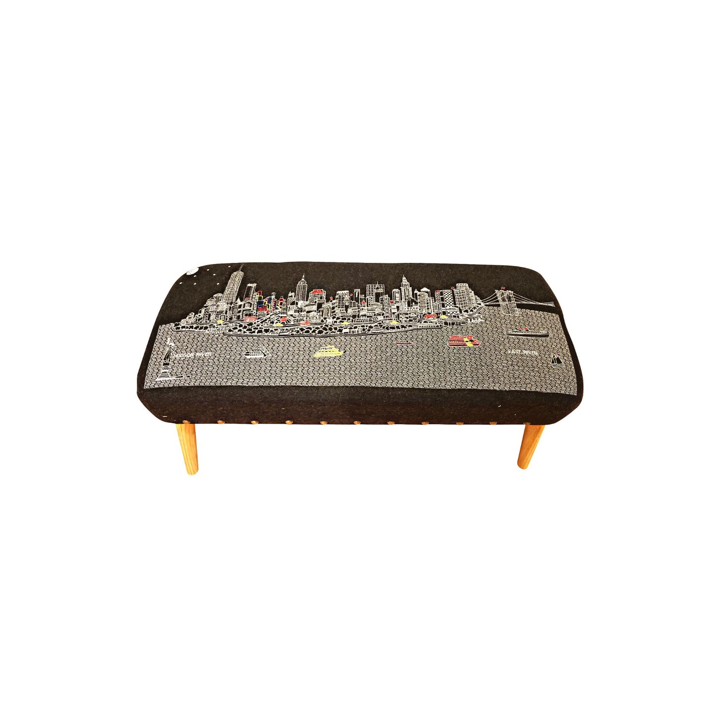 New York City Night Ottoman
