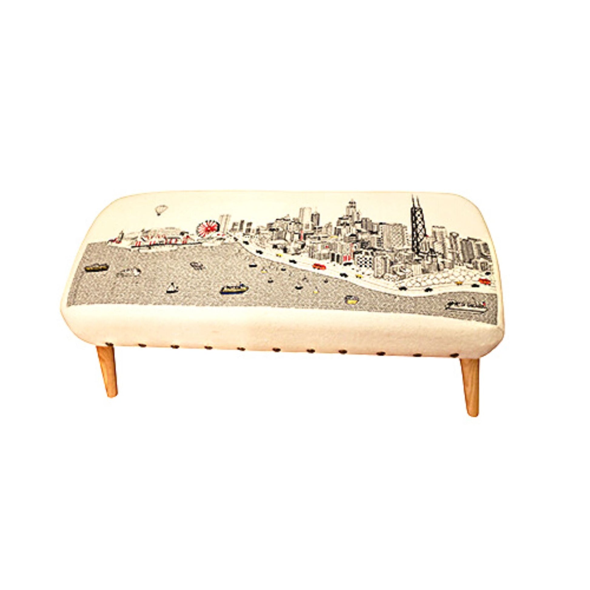 Chicago Day Ottoman