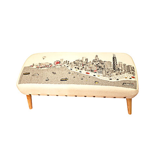 Chicago Day Ottoman