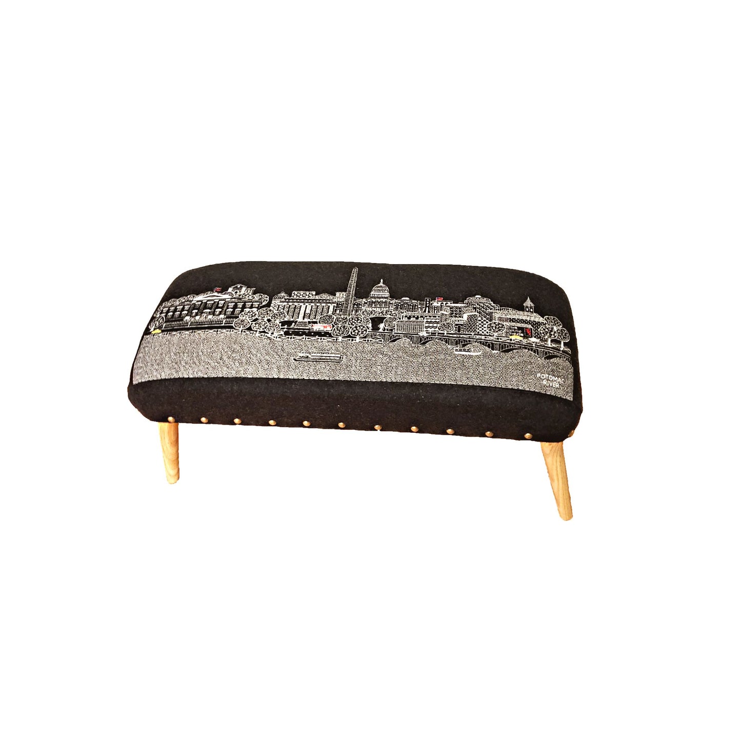 Washington DC Night Ottoman