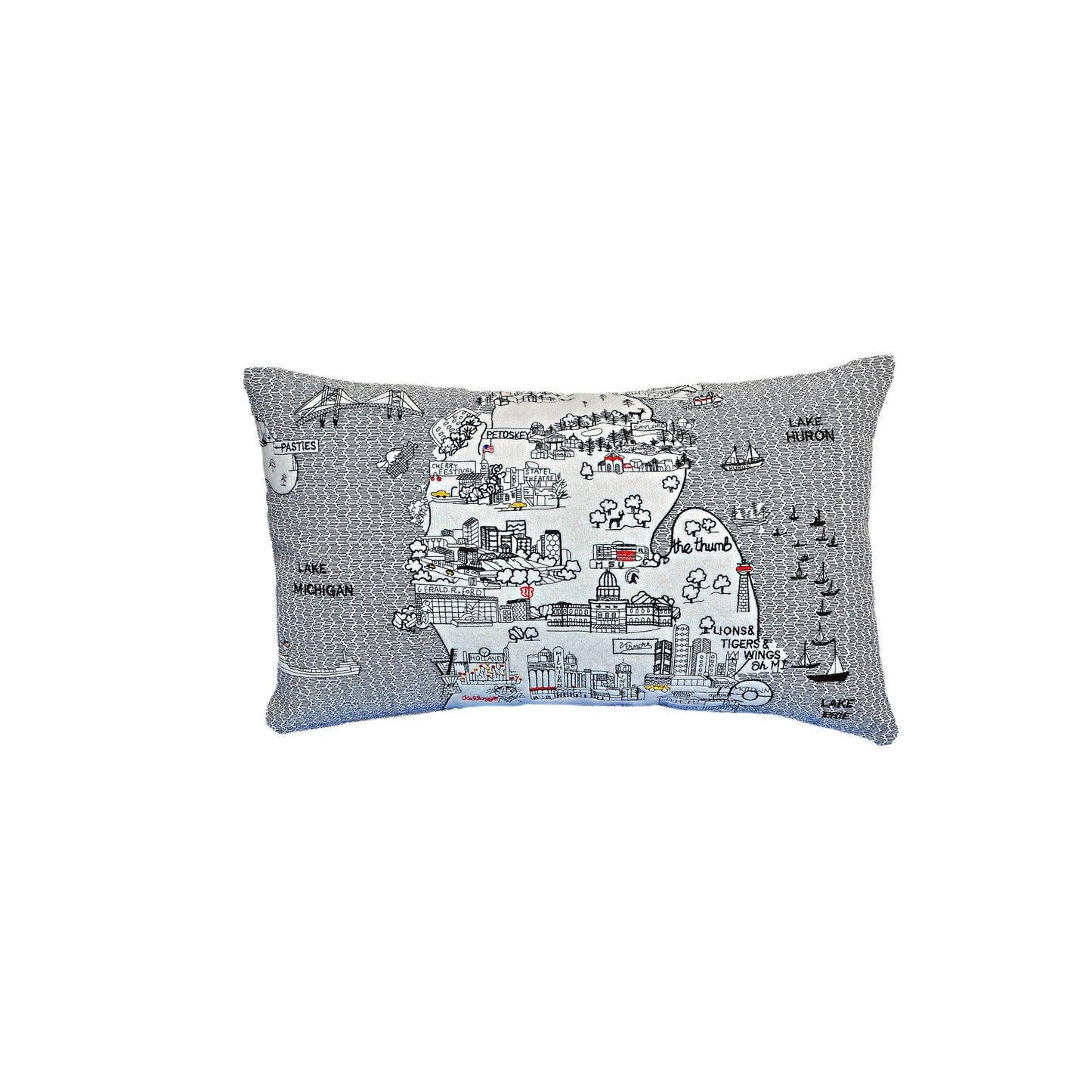 Michigan Lower Peninsula Pillow