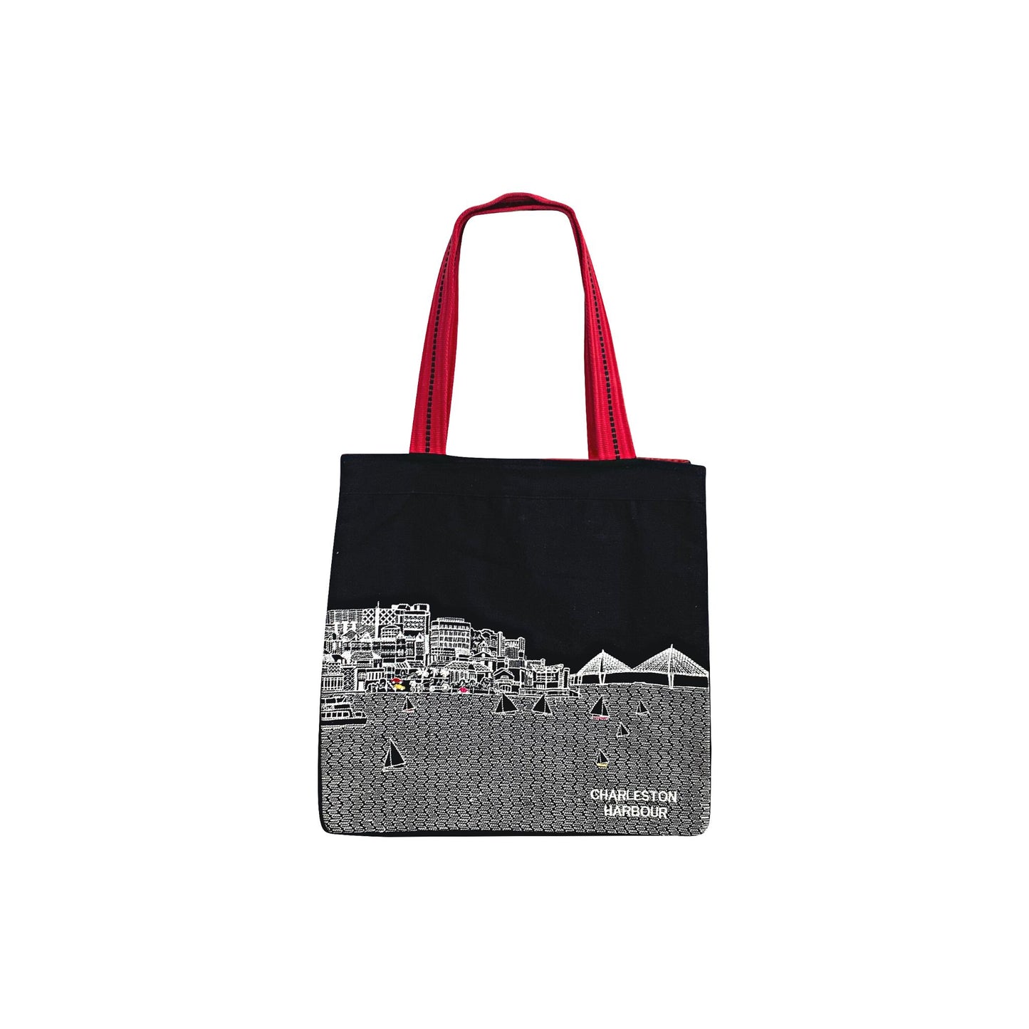 Charleston, SC Night Tote Bag Back