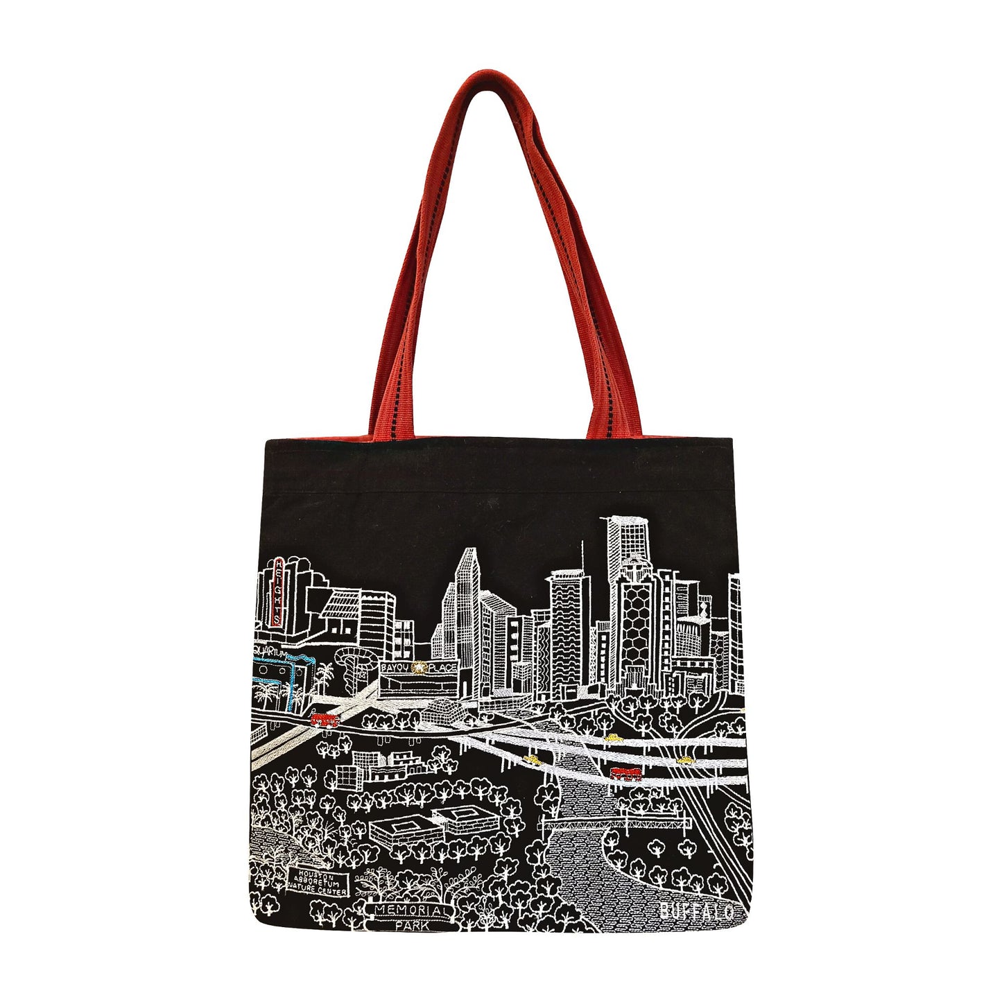 Houston Tote Bag Night Back