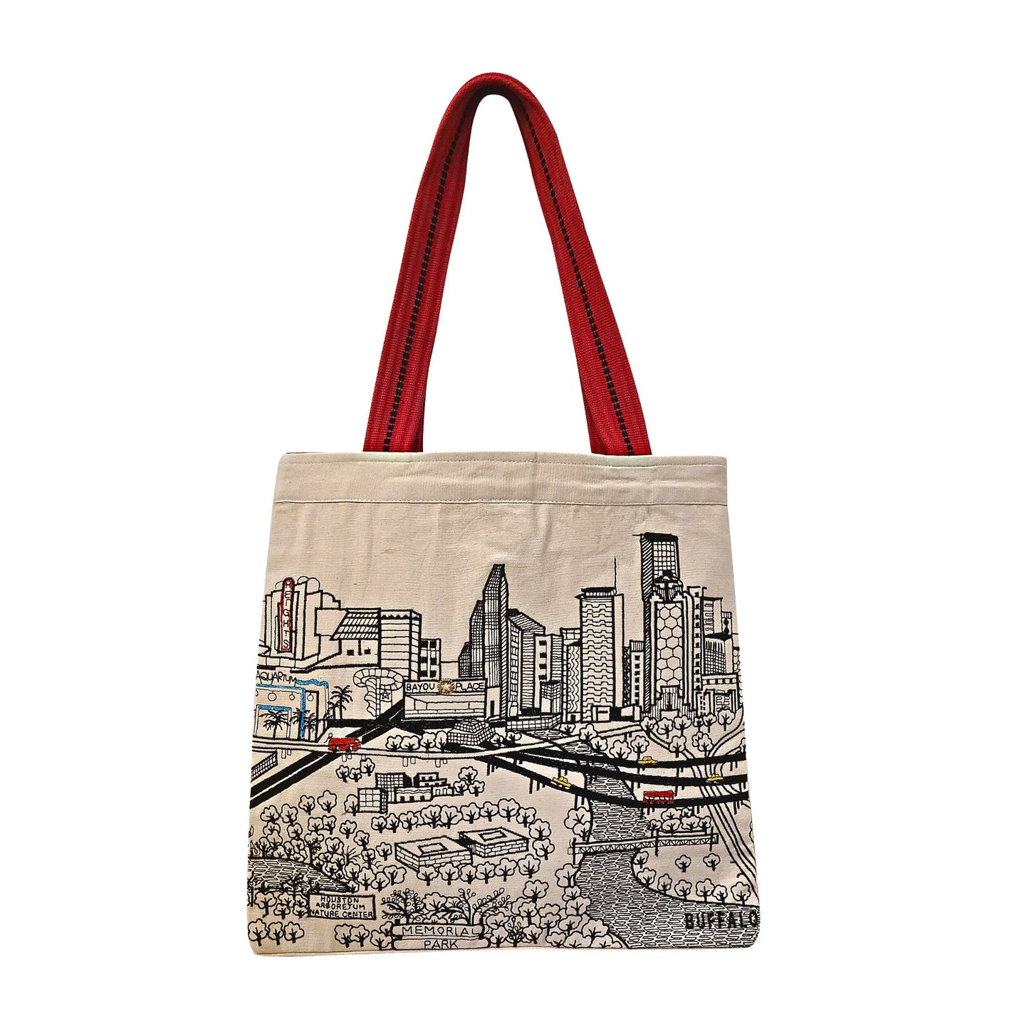 Houston, TX Day Tote Bag Back