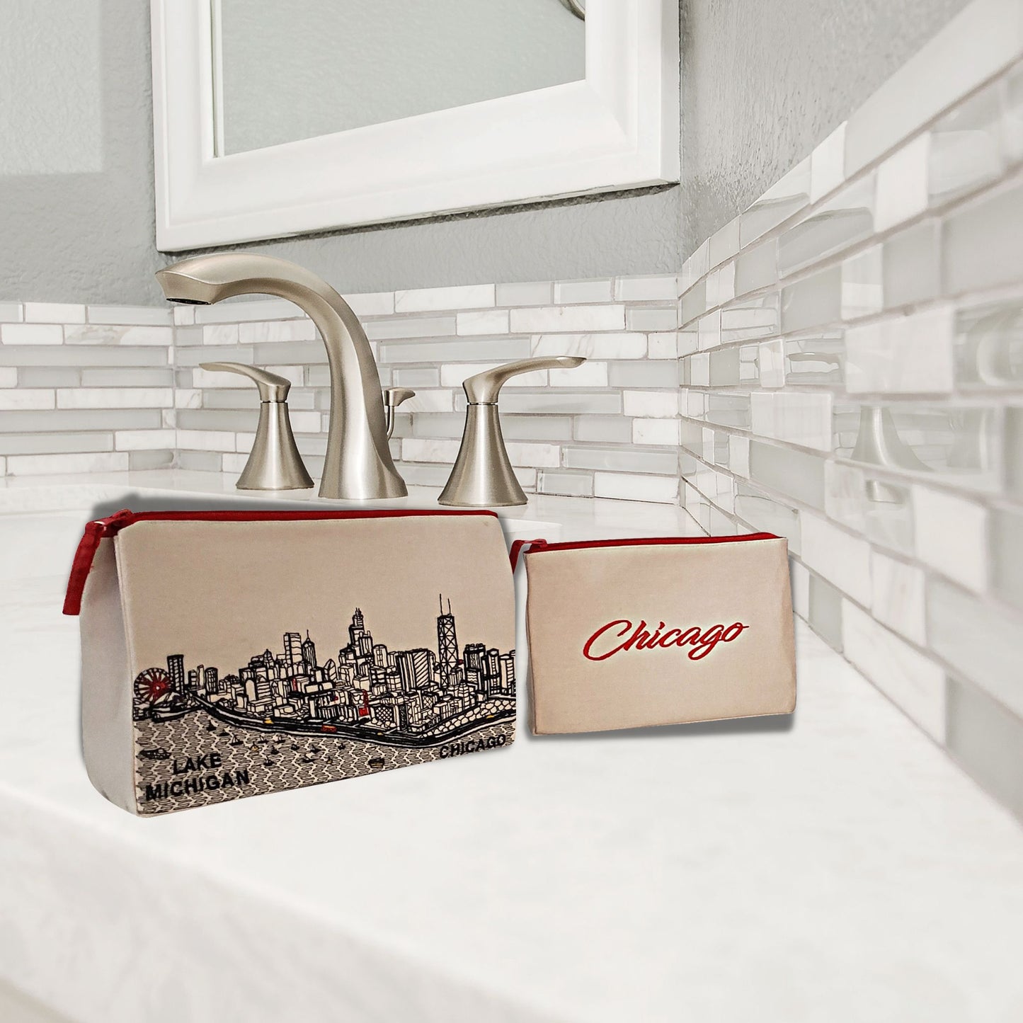 Chicago Makeup Bag Set in Day