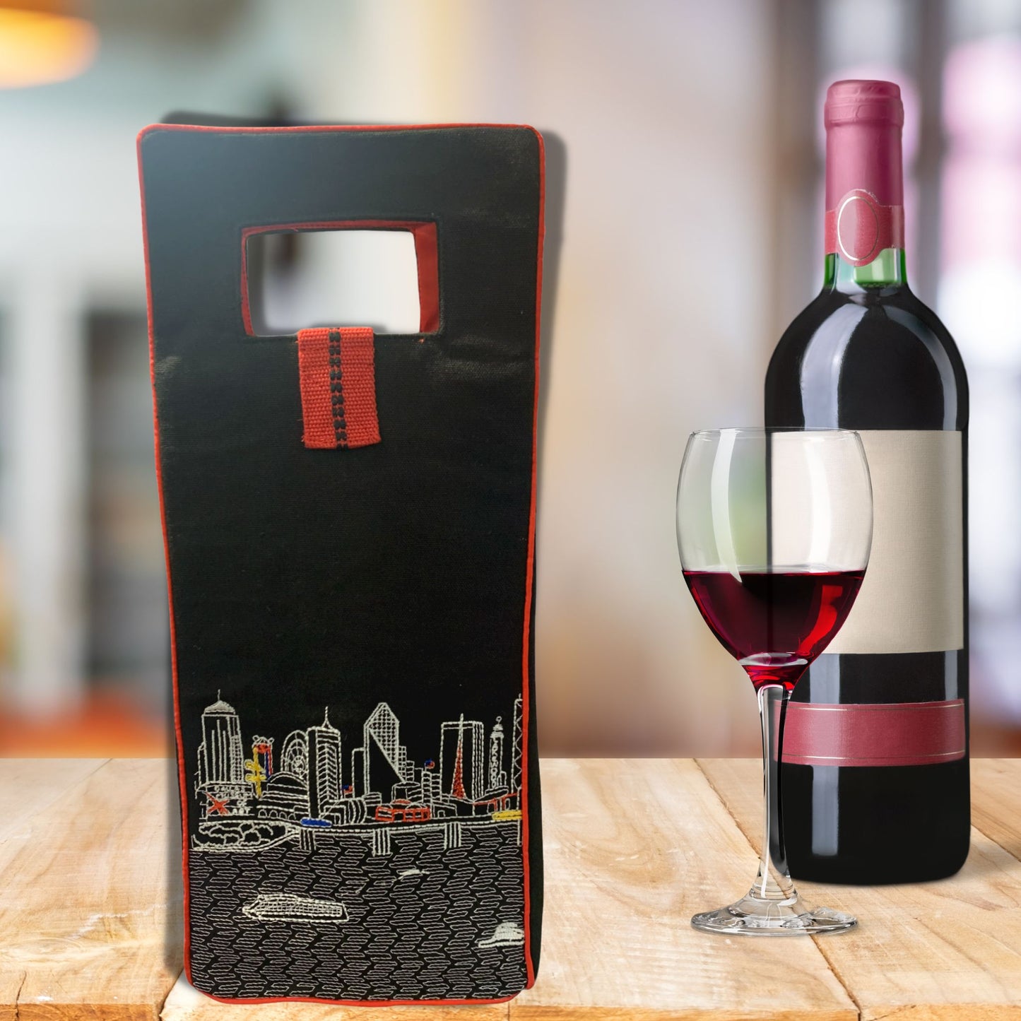 Dallas Night Wine Bag