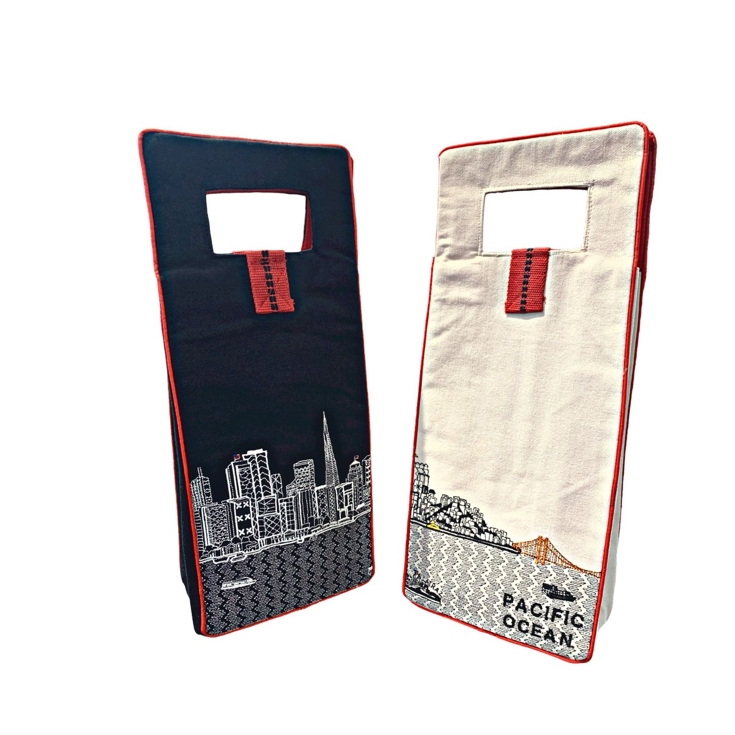 San Francisco Day and Night Wine Bags