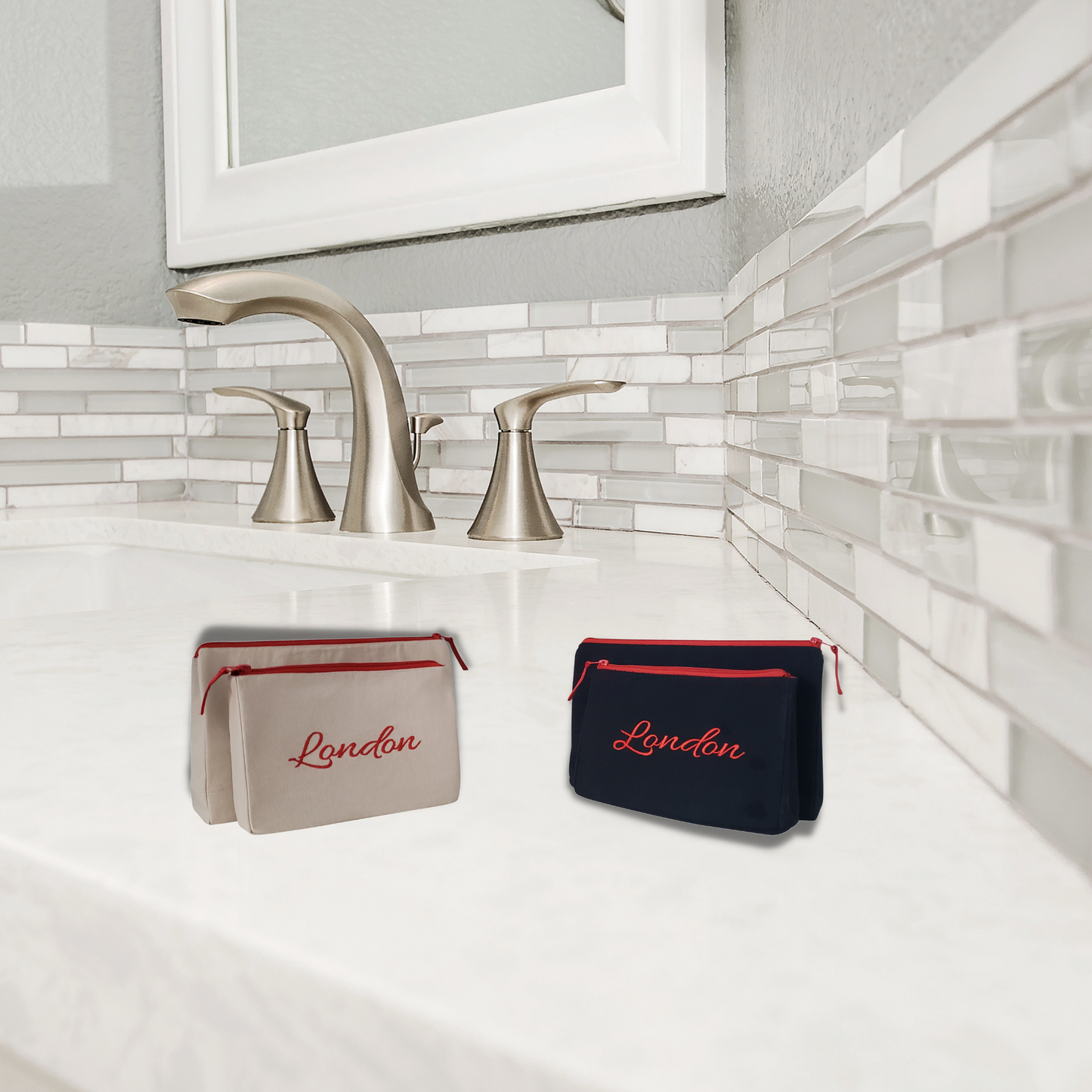 London Makeup Bag Sets in Day and Night